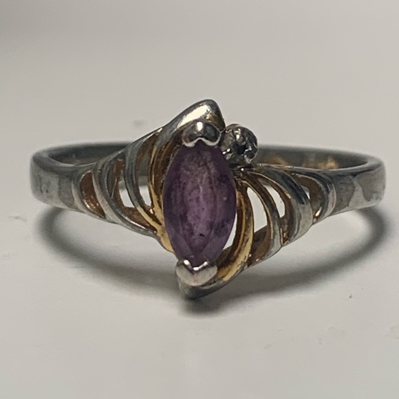 💜 3 for $50 Vintage size 9 silver plated ring - Picture 3 of 7